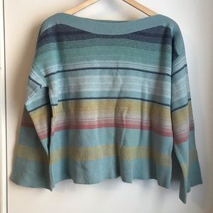 Pendleton striped cotton sweater small